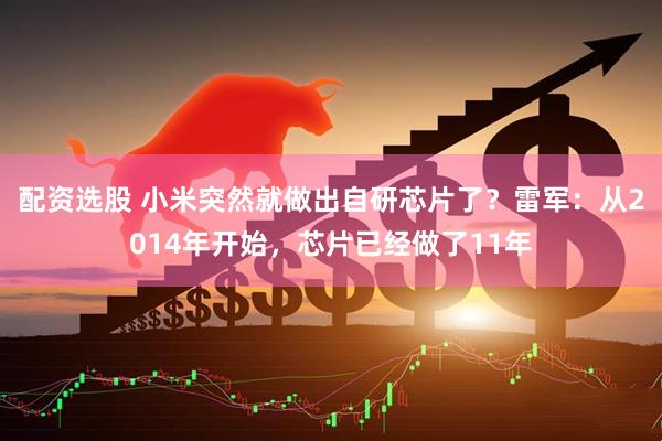 配资选股 小米突然就做出自研芯片了？雷军：从2014年开始，芯片已经做了11年